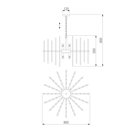 Подвесная люстра Bogates Allure 356/8 Smart