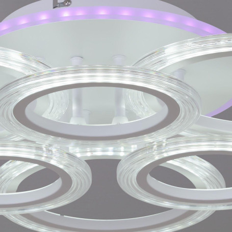 Потолочная светодиодная люстра Reluce 09812-3.3-3+3A WH (RGB)