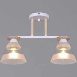 Потолочная люстра Reluce 01630-0.3-02 WH+WOOD