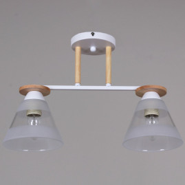 Потолочная люстра Reluce 01630-0.3-02 WH+WOOD