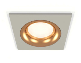 Комплект встраиваемого светильника Ambrella light Techno Spot XC7633005 SGR/PYG серый песок/золото желтое полированное (C7633, N7014)