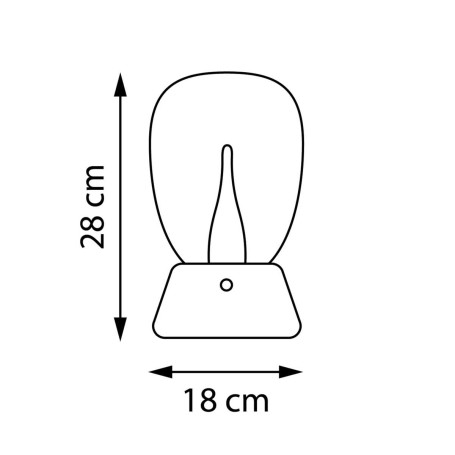 Настольная лампа диммируемая 10W 3000K матовый/белый Uovo III Lightstar 807916