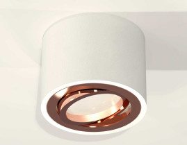 Комплект накладного светильника Ambrella light Techno Spot XS7510005 SWH/PPG белый песок/золото розовое полированное (C7510, N7005)