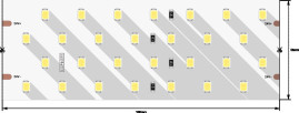 Светодиодная влагозащищенная лента DesignLed 26W/m 280LED/m 2835SMD теплый белый 2,5M 000533
