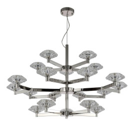 Подвесная люстра Crystal Lux Rebeca SP5+10+5 Nickel