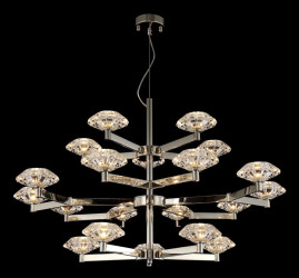 Подвесная люстра Crystal Lux Rebeca SP5+10+5 Nickel
