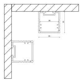 Профиль с рассеивателем SWG SF-3535 001763