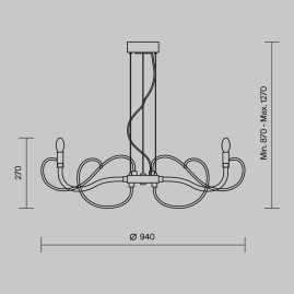 Подвесная люстра Maytoni Atlanta MOD051PL-07TR
