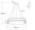 Подвесной светодиодный светильник Garda Decor 62GDW-903-600