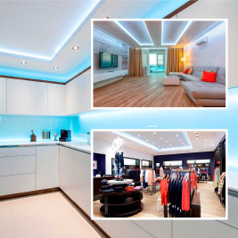 Светодиодная лента OGM 4,8W/m 60LED/m 2835SMD холодный белый 5M LSE-248