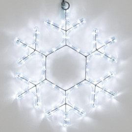 Светодиодная фигура Ardecoled Снежинка ARD-Snowflake-M7-450X375-126Led White 034249