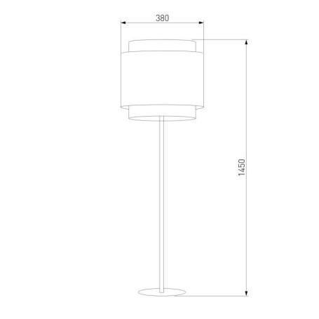 Торшер TK Lighting 5568 Boho Black