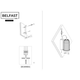 Бра Belfast Pineridge WFS-380-B1 BR