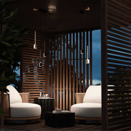 Подвесной светильник Maytoni Outdoor O491PL-L8W3K