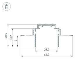 Профиль Arlight Tek-PLS-ZM-2000 026459