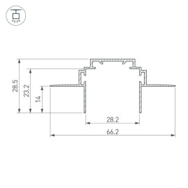 Профиль Arlight Tek-PLS-ZM-2000 026459