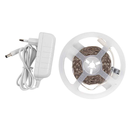 Лента светодиодная General GLS-5050-30-7.2-12-IP20-PRO-3-5-KIT готовый комплект 5м с адаптером