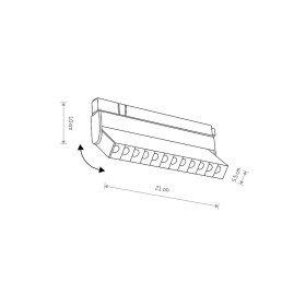 Трековый магнитный светильник Nowodvorski Focus Led Black 10145
