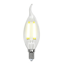 Лампа светодиодная филаментная Uniel E14 6W 4000K прозрачная LED-CW35-6W/NW/E14/CL GLA01TR UL-00002229