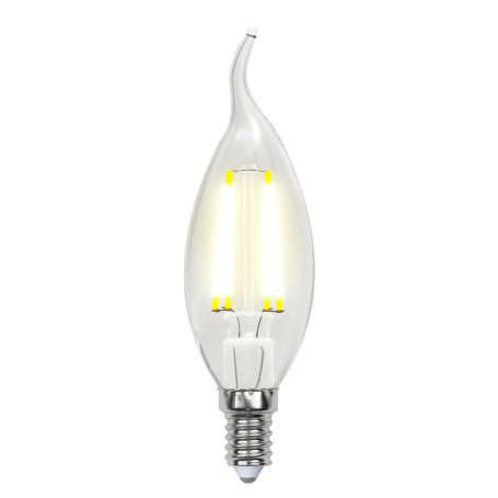 Лампа светодиодная филаментная Uniel E14 6W 4000K прозрачная LED-CW35-6W/NW/E14/CL GLA01TR UL-00002229