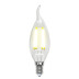 Лампа светодиодная филаментная Uniel E14 6W 4000K прозрачная LED-CW35-6W/NW/E14/CL GLA01TR UL-00002229
