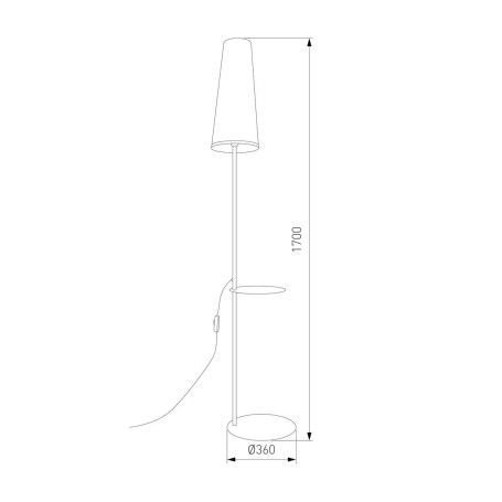 Торшер TK Lighting 5959 Zing
