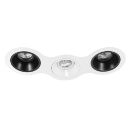 Комплект из светильников и рамки Lightstar Domino Round (214696+214607+214606+214607) D696070607