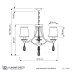 Подвесная люстра Lumina Deco Dominni LDP 9268-3 CHR
