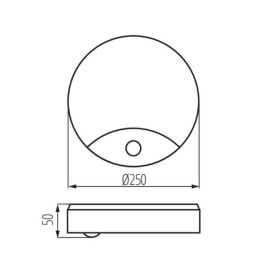 Светильник настенный с датчиком Kanlux SANSO LED 15W-NW-SE 26520