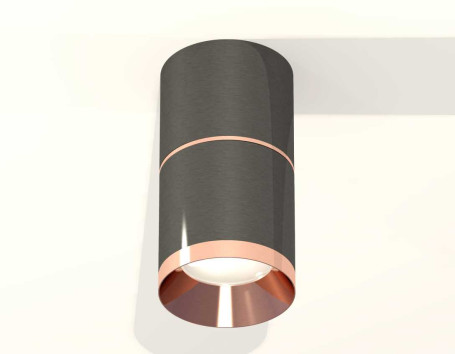 Комплект накладного светильника Ambrella light Techno Spot XS7403101 DCH/PPG черный хром/золото розовое полированное (C7403, A2073, C7403, N7035)