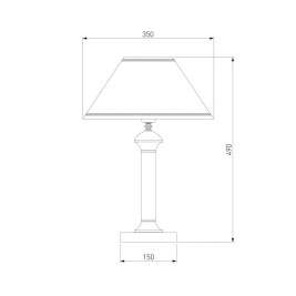 Настольная лампа Eurosvet Lorenzo 60019/1 мрамор