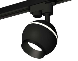 Комплект трекового светильника Ambrella light Track System XT1102002 SBK/PBK черный песок/черный полированный (A2521, C1102, N7031)