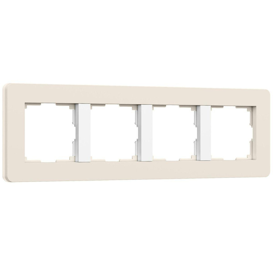 Рамка Werkel Split на 4 поста айвори/белый W0043066 4690389206092