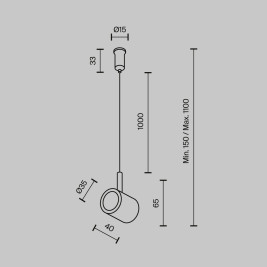 Комплектующие для трекового светильника Maytoni Technical TRA154CSW-1BS