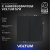 Выключатель с самовозвратом встраиваемый Voltum S70 двухклавишный 10А, (графит) VLS020607