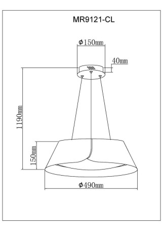 Подвесной светодиодный светильник MyFar Ceiling Cordelia MR9121-CL