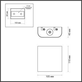 Настенный светильник Odeon Light Magnum Hightech 7191/2WL
