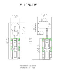 Бра Moderli Lilly V11078-1W