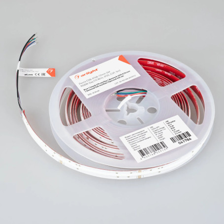 Светодиодная лента Arlight 15W/m 768LED/m CSPSMD дневной белый + разноцветный 5М COB-X768-12mm 24V 041786
