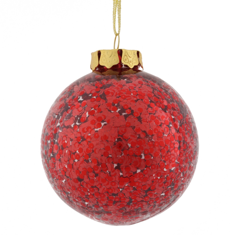 Набор из 12шт Украшение новогоднее &quot;Шар&quot;, D 8 см, L35 W27 H9 см