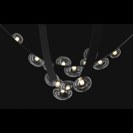 Подвесной светодиодный светильник Crystal Lux Bosque SP7 L3000 Black/Transparent