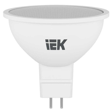 Лампа светодиодная IEK GU5.3 7W 6500K матовая LLE-MR16-7-230-65-GU5