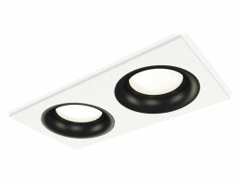 Комплект встраиваемого светильника Ambrella light Techno Spot XC7635002 SWH/PBK белый песок/черный полированный (C7635, N7011)