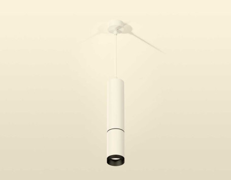 Комплект подвесного светильника Ambrella light Techno Spot XP6322010 SWH/PBK белый песок/черный полированный (A2301,C6355,A2061,C6322,N6131)