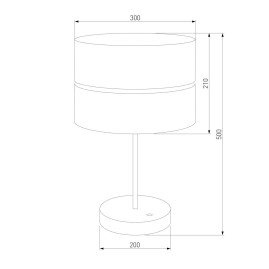 Настольная лампа TK Lighting 5467 Hilton Black Gold