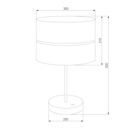 Настольная лампа TK Lighting 5467 Hilton Black Gold