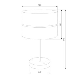 Настольная лампа TK Lighting 5467 Hilton Black Gold