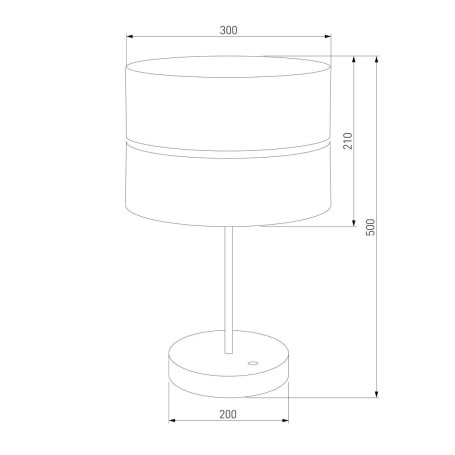 Настольная лампа TK Lighting 5467 Hilton Black Gold