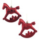 Набор из 2шт, Украшение новогоднее &quot;Лошадка&quot;, L11 W5 H10 см