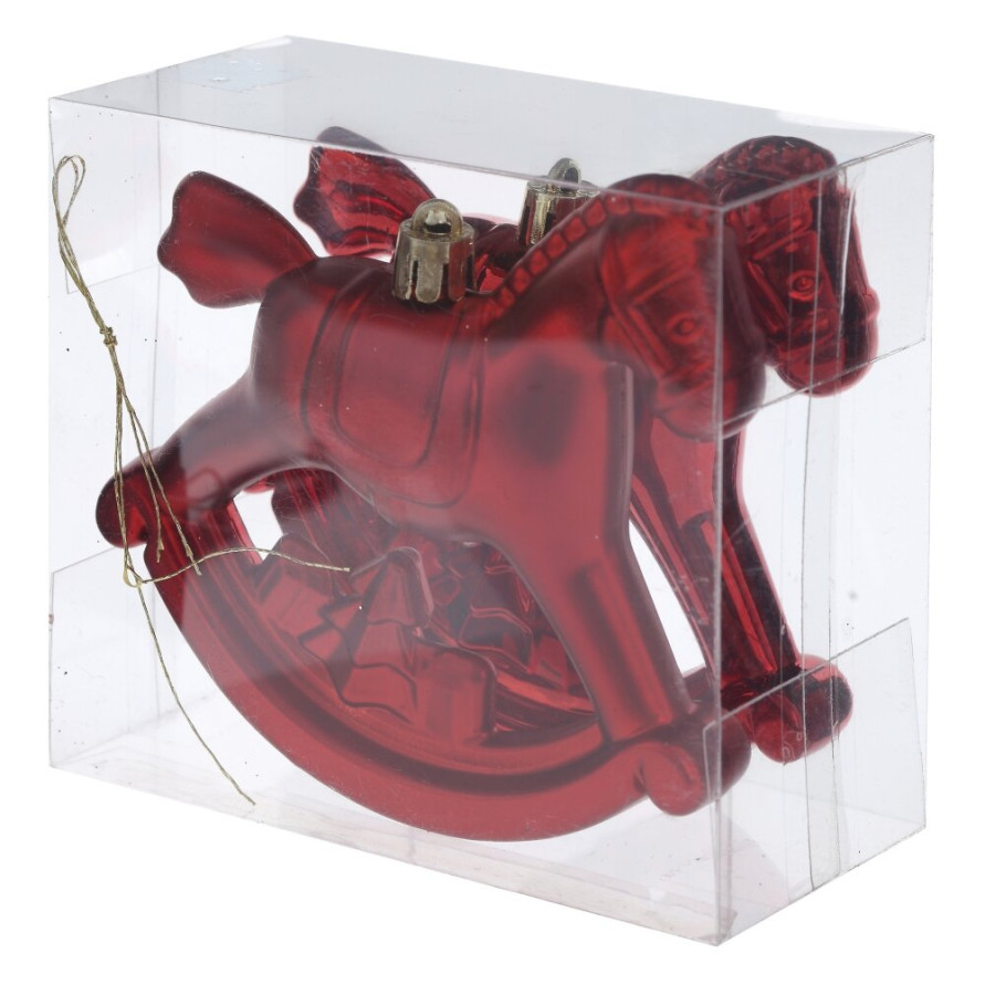 Набор из 2шт, Украшение новогоднее &quot;Лошадка&quot;, L11 W5 H10 см